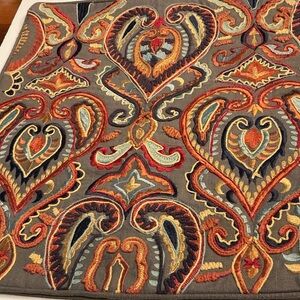 Colorful Embroidered pillow cover